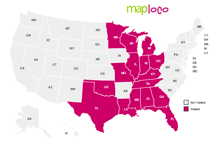 Alabama, Louisiana and Mississippi, United States