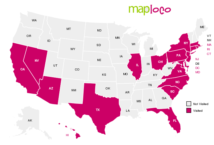 Maps of our own AZ-CA-CT-DC-FL-HI-IL-MA-MD-NC-NJ-NV-NY-OH-PA-RI-SC-TX-VA